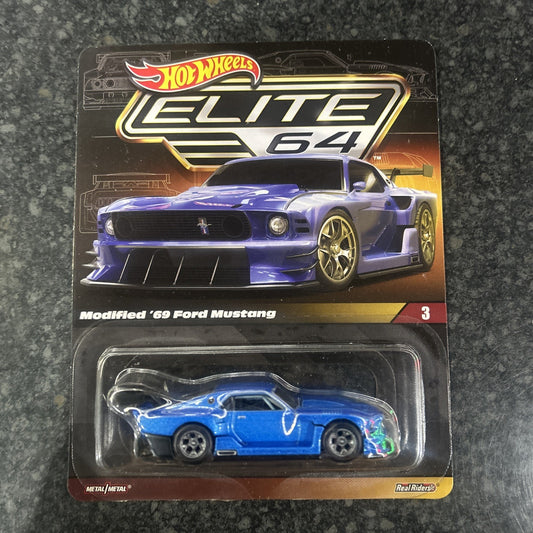 Hot Wheels HWC Elite 64 Series Modified ’69 Ford Mustang New In Hand UK stock